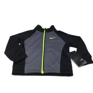 #019 Nike boy Raglan color block neon zip front jacket